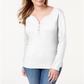 Karen Scott Women's Knit Solid Pullover Top White Size X-Large