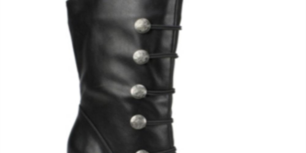 Rialto Women's Chung Fabric Almond Toe Mid Calf Fashion Boots Black Size 11 M