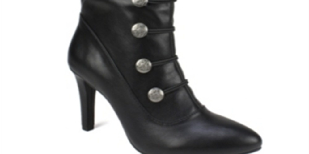 Rialto Women's Chung Fabric Almond Toe Mid Calf Fashion Boots Black Size 11 M