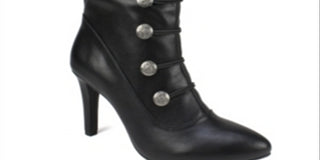 Rialto Women's Chung Fabric Almond Toe Mid Calf Fashion Boots Black Size 11 M