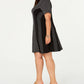 Michael Kors Women's Plus Polka Dot Stretch Fit & Flare Dress Black Size 1X
