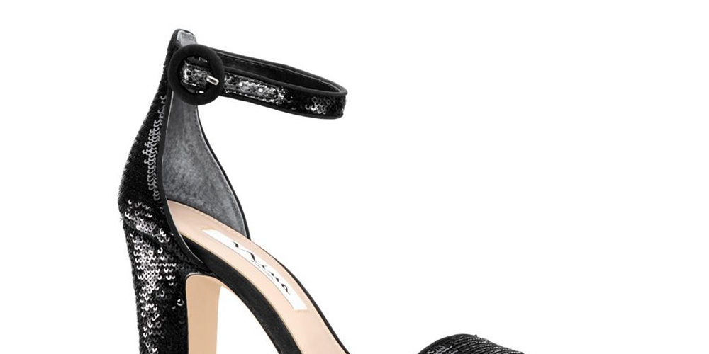 Nina Women's Ankle Strap Cushioned Sianna Round Toe Block Heel Buckle Dress Sandals Gold  Size 10