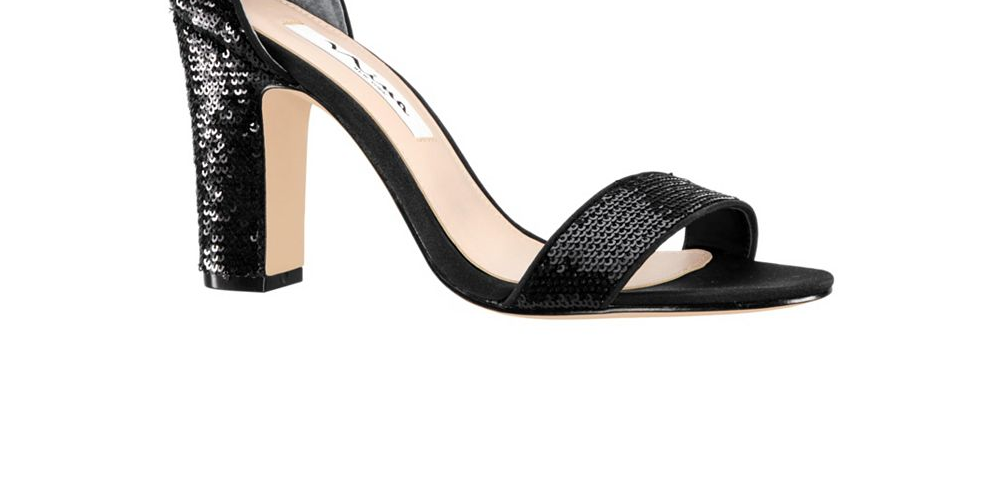 Nina Women's Ankle Strap Cushioned Sianna Round Toe Block Heel Buckle Dress Sandals Gold  Size 10