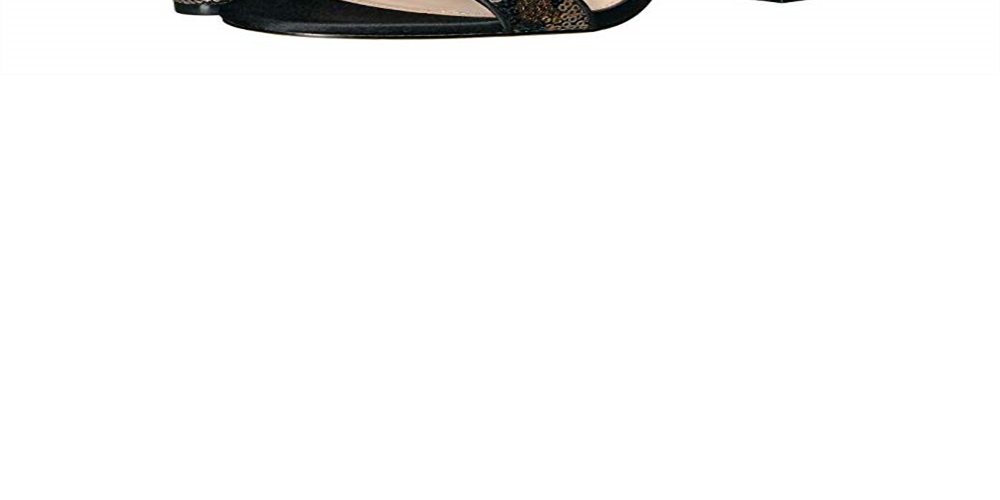 Nina Women's Ankle Strap Cushioned Sianna Round Toe Block Heel Buckle Dress Sandals Gold  Size 10