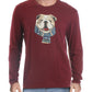 Club Room Men's Bulldog Scarf Cotton Blend Graphic T-Shirt Red Size Small