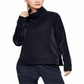 Under Armour Women's Synthetic Fleece Mock Mirage Sweatshirt Black Size X-Small