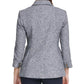 DKNY Women's Marled One Button Blazer Blue Size 6 Petite
