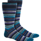 Perry Ellis Portfolio Men's Tencel Striped Crew Socks Blue Size Regular