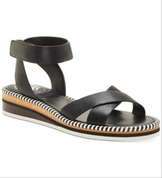 Vince Camuto Women's Miveeria Flat Sandals Black Size 10 M