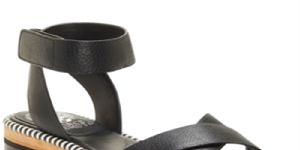 Vince Camuto Women's Miveeria Flat Sandals Black Size 10 M