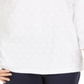Karen Scott Women's Textured Dot Sweatshirt White Size Petite S