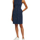Nanette Lepore Women's Striped Denim Sheath Dress Blue Size 2