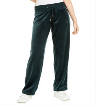 Calvin Klein Women's Straight Leg Pants Blue Size Large