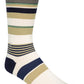 Calvin Klein Men's Striped Knit Crew Socks Brown Size 7-12
