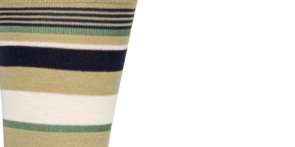 Calvin Klein Men's Striped Knit Crew Socks Brown Size 7-12