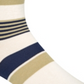 Calvin Klein Men's Striped Knit Crew Socks Brown Size 7-12