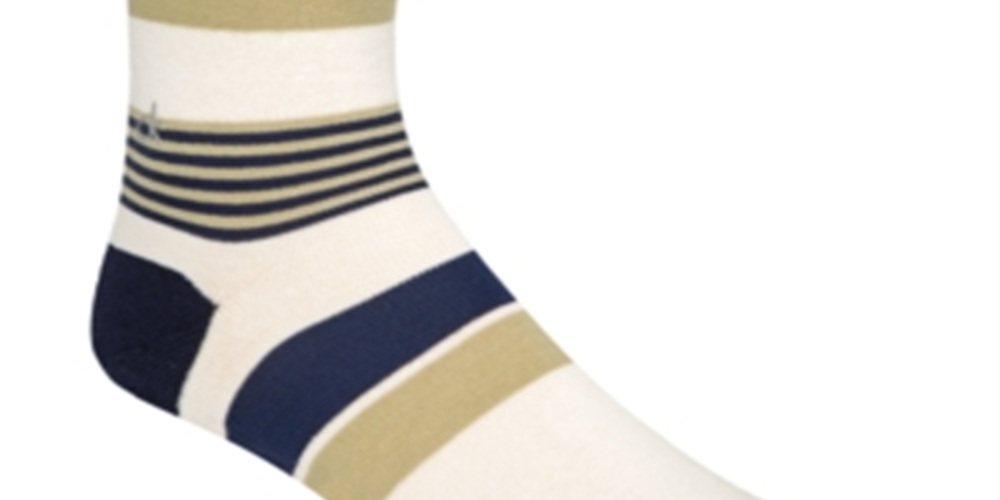 Calvin Klein Men's Striped Knit Crew Socks Brown Size 7-12