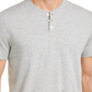 Club Room Men's Heather Henley Shirt Gray Size -M
