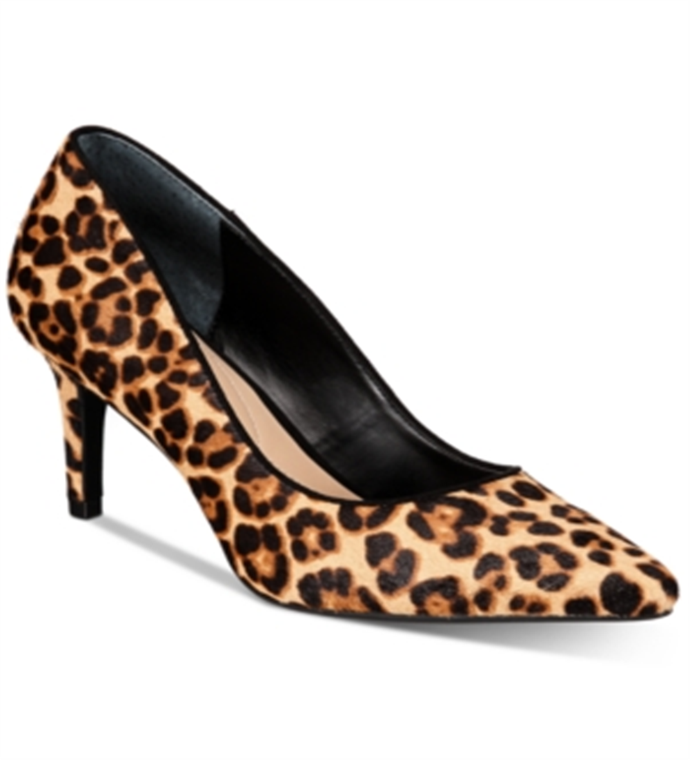 Alfani Women's Jeules Leather Pointed Toe Classic Pumps Brown  Size 5 M