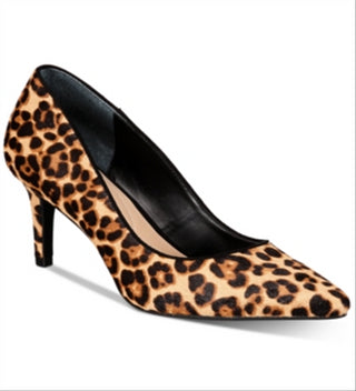 Alfani Women's Jeules Leather Pointed Toe Classic Pumps Brown  Size 5 M