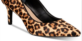 Alfani Women's Jeules Leather Pointed Toe Classic Pumps Brown  Size 5 M