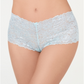 INC International Concepts Women's Lace Boyshort Underwear Blue Size Medium