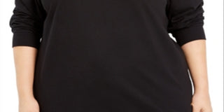 Calvin Klein Women's Plus Logo Print Sweatshirt Black Size 3X