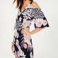 Connected Women's Floral Cold-Shoulder Dress Pink Size 10 P