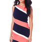 Connected Women's Sleeveless Vertical Stripe Sheath Dress Black Size 12P