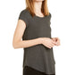 Alfani Women's Heathered T-Shirt Gray Size X-Small