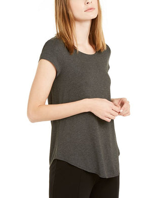 Alfani Women's Heathered T-Shirt Gray Size X-Small