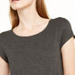 Alfani Women's Heathered T-Shirt Gray Size X-Small