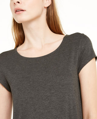 Alfani Women's Heathered T-Shirt Gray Size X-Small