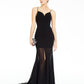 B Darlin Women's Sleeveless Long Evening Dress Black Size 5-6
