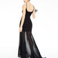 B Darlin Women's Sleeveless Long Evening Dress Black Size 5-6