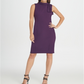 DKNY Women's Tie Neck Sheath Dress Purple Size 14