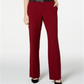 Charter Club Women's Belted Tummy Control Trousers Red Size 4