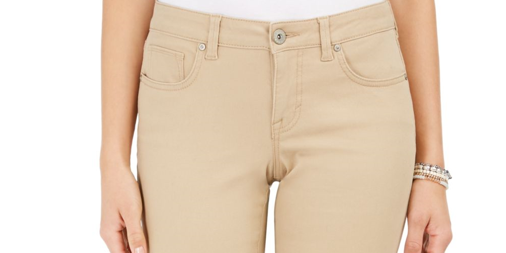 Style & Co Women's Tummy Control Bootcut Jeans Brown Size 16X3