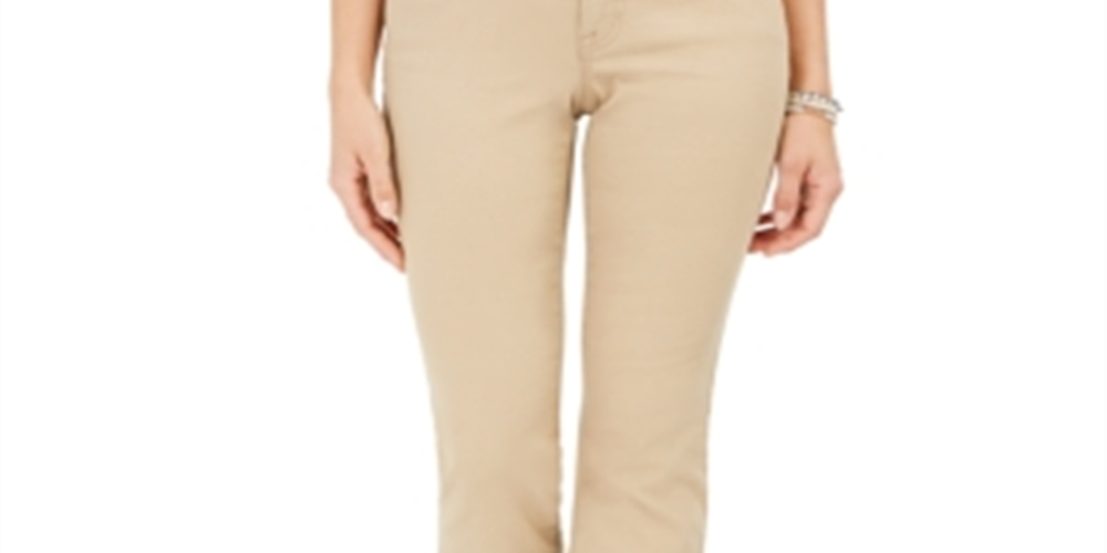 Style & Co Women's Tummy Control Bootcut Jeans Brown Size 16X3