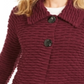 JM Collection Women's Holiday Party Textured Sweater Jacket Purple Size XX-Large