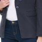 Tommy Hilfiger Women's Ribbon Trim Blazer Gray Size 10
