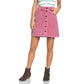 Roxy Women's Unforgettable Fall Corduroy Miniskirt Red Size Medium