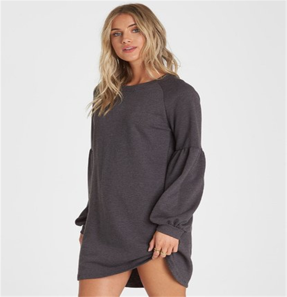 Billabong Women's Free Way Dress Gray Size Large