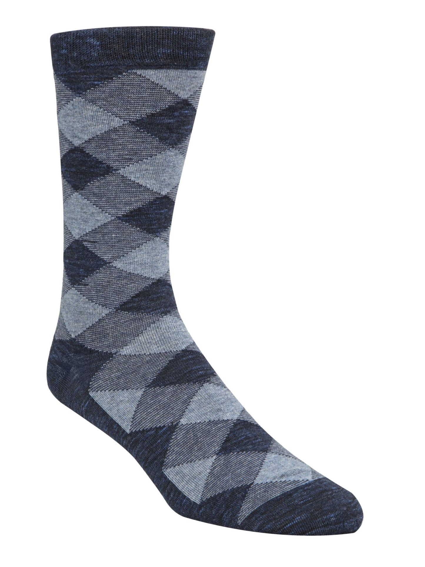 Cole Haan Men's Twist Plaid Socks Blue Size 7-12