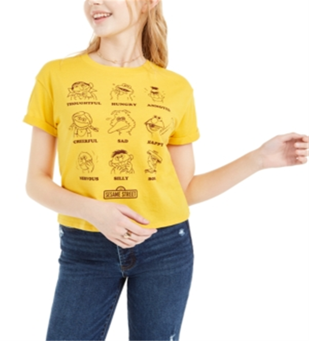 Mad Engine Junior's Sesame Street T-Shirt Yellow Size Medium