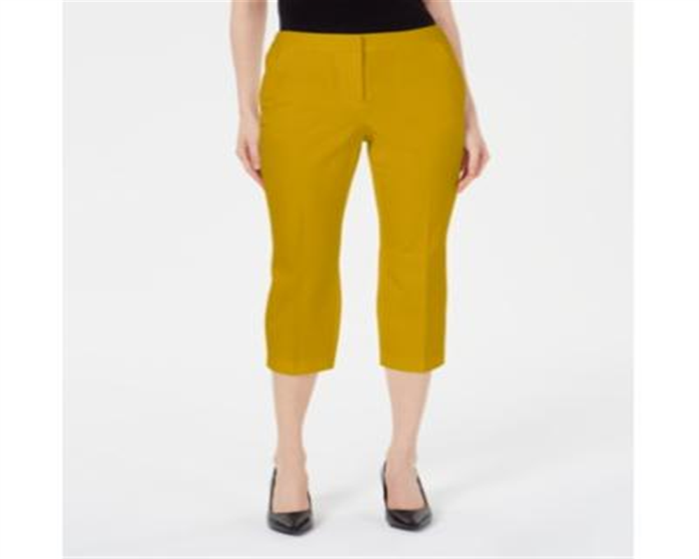 Alfani Women's Capri Pants Yellow Size 2 Petite