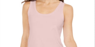 Charter Club Women's Supima Cotton Scoop Neck Tank Top Pink Size Medium