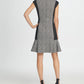 DKNY Women's Colorblock Millenium Flounce Shift Dress Black Size 10