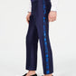 INC International Concepts Men's Milan Metallic Slim Fit Pants Blue Size 36X30