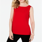Charter Club Women's Boat Neckline Top Red XX-Large